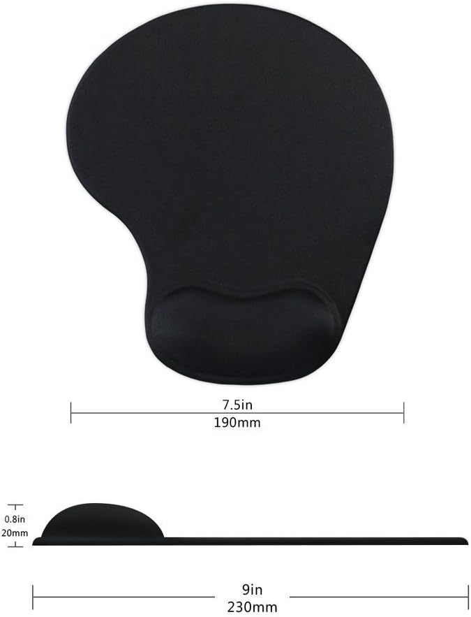 DemonChest Office Mousepad with Gel Wrist Support - Ergonomic Gaming Desktop Mouse Pad Wrist Rest - Design Gamepad Mat Rubber Base for Laptop Computer -Silicone Non-Slip Special-Textured Surface (07Purple) - Image 5